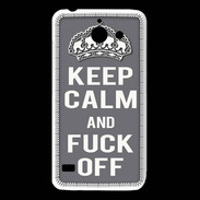 Coque Huawei Y550 Keep Calm Fuck Off Gris