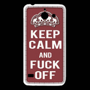 Coque Huawei Y550 Keep Calm Fuck Off Brique