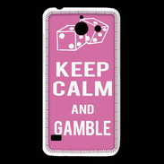 Coque Huawei Y550 Keep Calm Gamble Rose