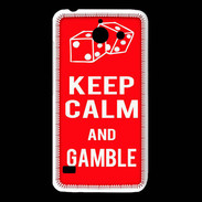Coque Huawei Y550 Keep Calm Gamble Rouge