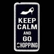Coque Huawei Y550 Keep Calm Go Shopping Noir