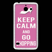 Coque Huawei Y550 Keep Calm Go Shopping Rose