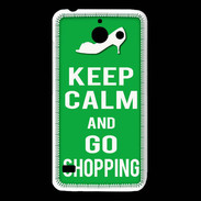 Coque Huawei Y550 Keep Calm Go Shopping Vert