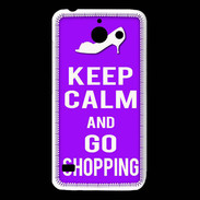 Coque Huawei Y550 Keep Calm Go Shopping Violet