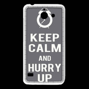 Coque Huawei Y550 Keep Calm Hurry up Gris