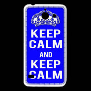 Coque Huawei Y550 Keep Calm Bleu