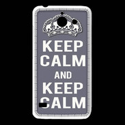 Coque Huawei Y550 Keep Calm Gris