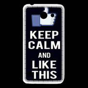 Coque Huawei Y550 Keep Calm Like This Noir