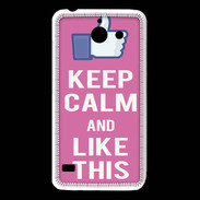 Coque Huawei Y550 Keep Calm Like This Rose