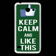 Coque Huawei Y550 Keep Calm Like This Vert