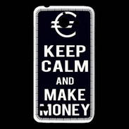 Coque Huawei Y550 Keep Calm Make money Noir