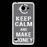 Coque Huawei Y550 Keep Calm Make money Gris