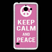 Coque Huawei Y550 Keep Calm Peace Rose