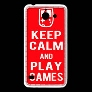 Coque Huawei Y550 Keep Calm Play games Rouge