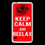 Coque Huawei Y550 Keep Calm Reelax Rouge