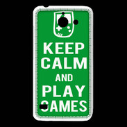 Coque Huawei Y550 Keep Calm Play games Vert