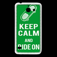 Coque Huawei Y550 Keep Calm Ride on Vert