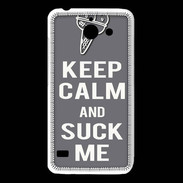 Coque Huawei Y550 Keep Calm Suck me Gris