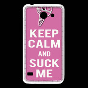 Coque Huawei Y550 Keep Calm Suck me Rose