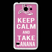 Coque Huawei Y550 Keep Calm Take Banana Rose