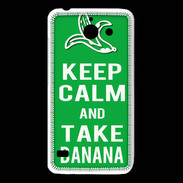Coque Huawei Y550 Keep Calm Take Banana Vert