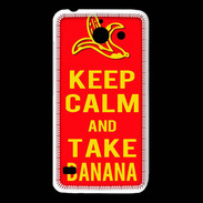 Coque Huawei Y550 Keep Calm Take Banana Rouge