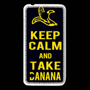 Coque Huawei Y550 Keep Calm Take Banana Noir