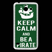Coque Huawei Y550 Keep Calm Be a Pirate Vert
