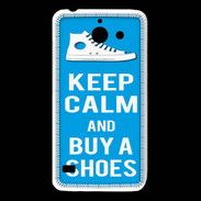 Coque Huawei Y550 Keep Calm Buy Shoes Cyan 