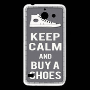 Coque Huawei Y550 Keep Calm Buy Shoes Gris