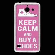 Coque Huawei Y550 Keep Calm Buy Shoes Rose