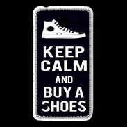 Coque Huawei Y550 Keep Calm Buy Shoes Noir