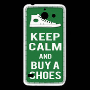 Coque Huawei Y550 Keep Calm Buy Shoes Vert