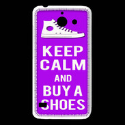Coque Huawei Y550 Keep Calm Buy Shoes Violet