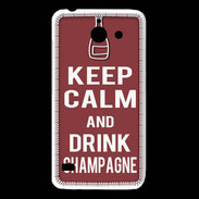 Coque Huawei Y550 Keep Calm Drink Champagne Brique