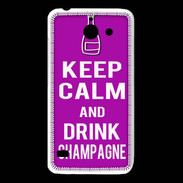 Coque Huawei Y550 Keep Calm Drink champagne Violet