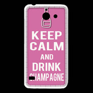 Coque Huawei Y550 Keep Calm Drink champagne Rose