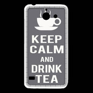 Coque Huawei Y550 Keep Calm Drink Tea Gris