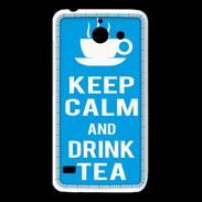 Coque Huawei Y550 Keep Calm Drink Tea Cyan