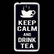 Coque Huawei Y550 Keep Calm Drink Tea Noir
