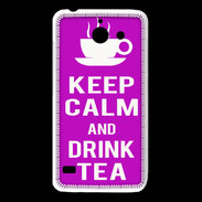 Coque Huawei Y550 Keep Calm Drink Tea Violet