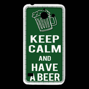 Coque Huawei Y550 Keep Calm Have a beer Vert