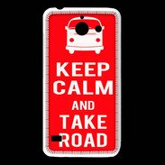 Coque Huawei Y550 Keep Calm Take Road Rouge