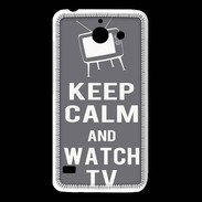 Coque Huawei Y550 Keep Calm Watch TV Gris