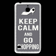 Coque Huawei Y550 Keep Calm go shopping Gris