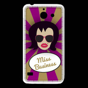 Coque Huawei Y550 Miss business Brune