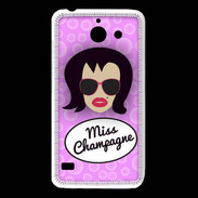 Coque Huawei Y550 Miss Champagne Brune