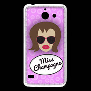 Coque Huawei Y550 Miss Champagne Chatain