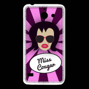 Coque Huawei Y550 Miss Cougar Brune