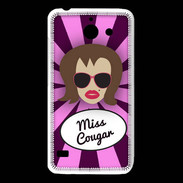 Coque Huawei Y550 Miss Cougar Chatain